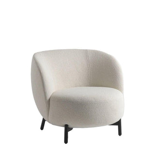 Kartell Lunam armchair in Orsetto fabric with black structure Buy now on Shopdecor
