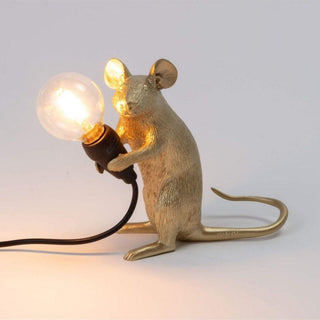 Seletti Mouse Lamp Mac Gold table lamp Buy now on Shopdecor