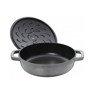 Staub Skillet with Chistera Drop-Structure diam.28 cm Buy now on Shopdecor