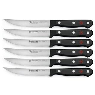 Wusthof Gourmet set 6 steak knives black Buy now on Shopdecor